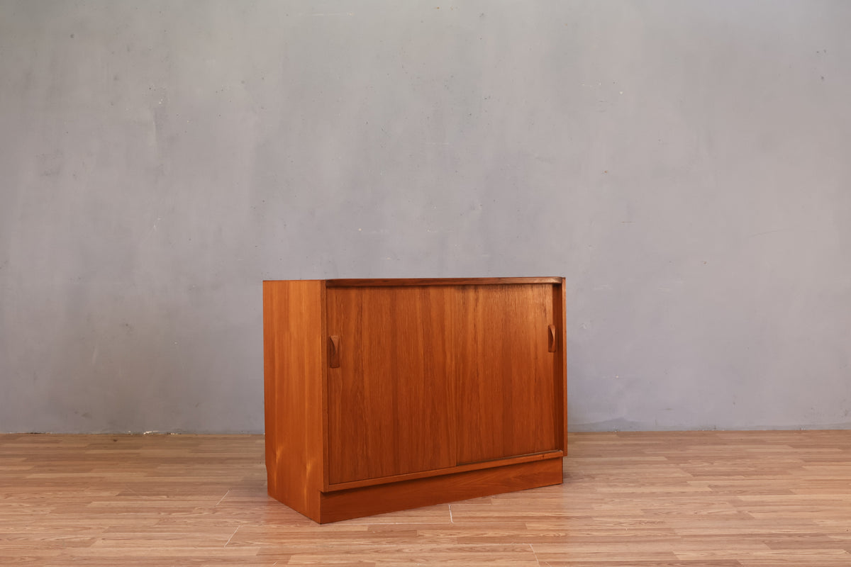Danish Teak Sliding-Door Cabinet