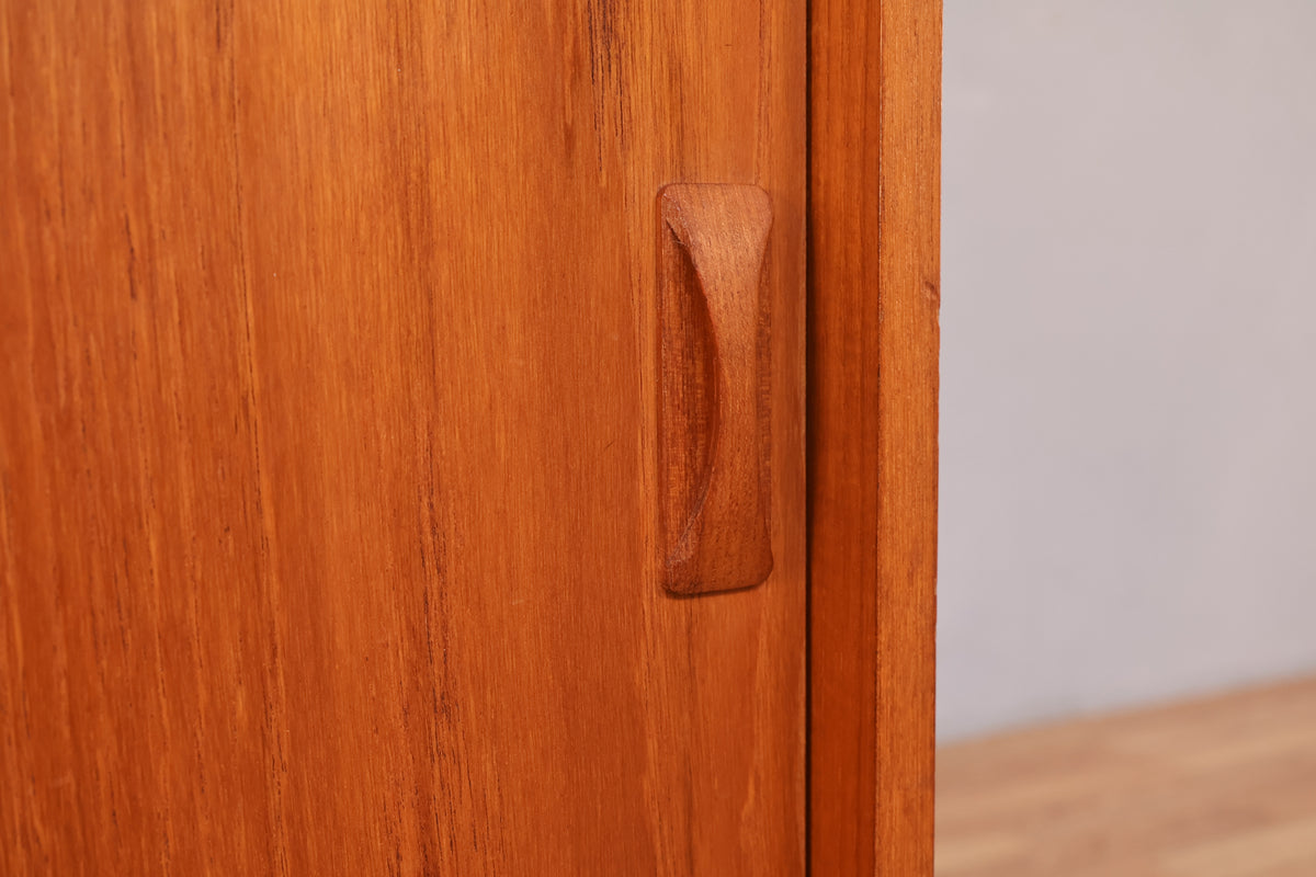 Danish Teak Sliding-Door Cabinet