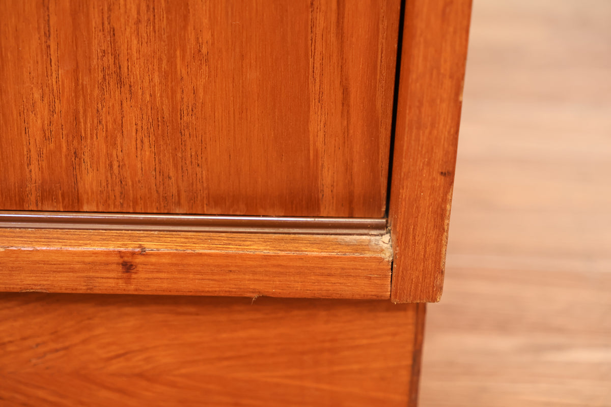 Danish Teak Sliding-Door Cabinet
