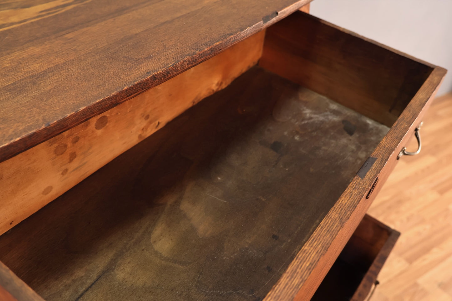 Victorian Eastlake Oak 5-Drawer Dresser