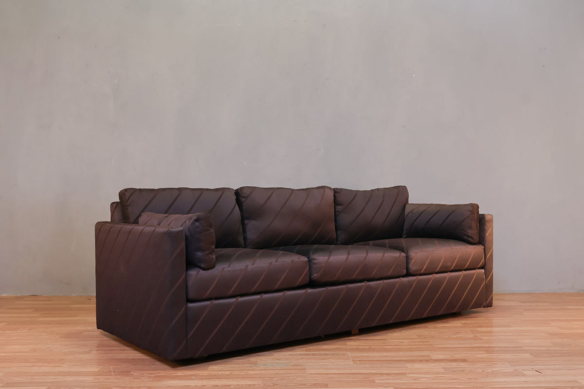 Drexel 1980s Sateen Sofa - ONLINE ONLY