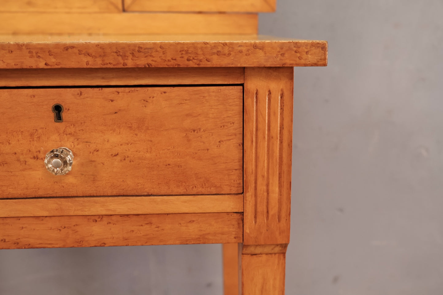 Birdseye Maple 3-Panel Vanity Desk - ONLINE ONLY