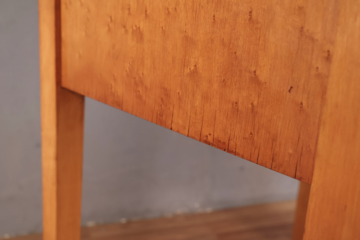Birdseye Maple 3-Panel Vanity Desk - ONLINE ONLY