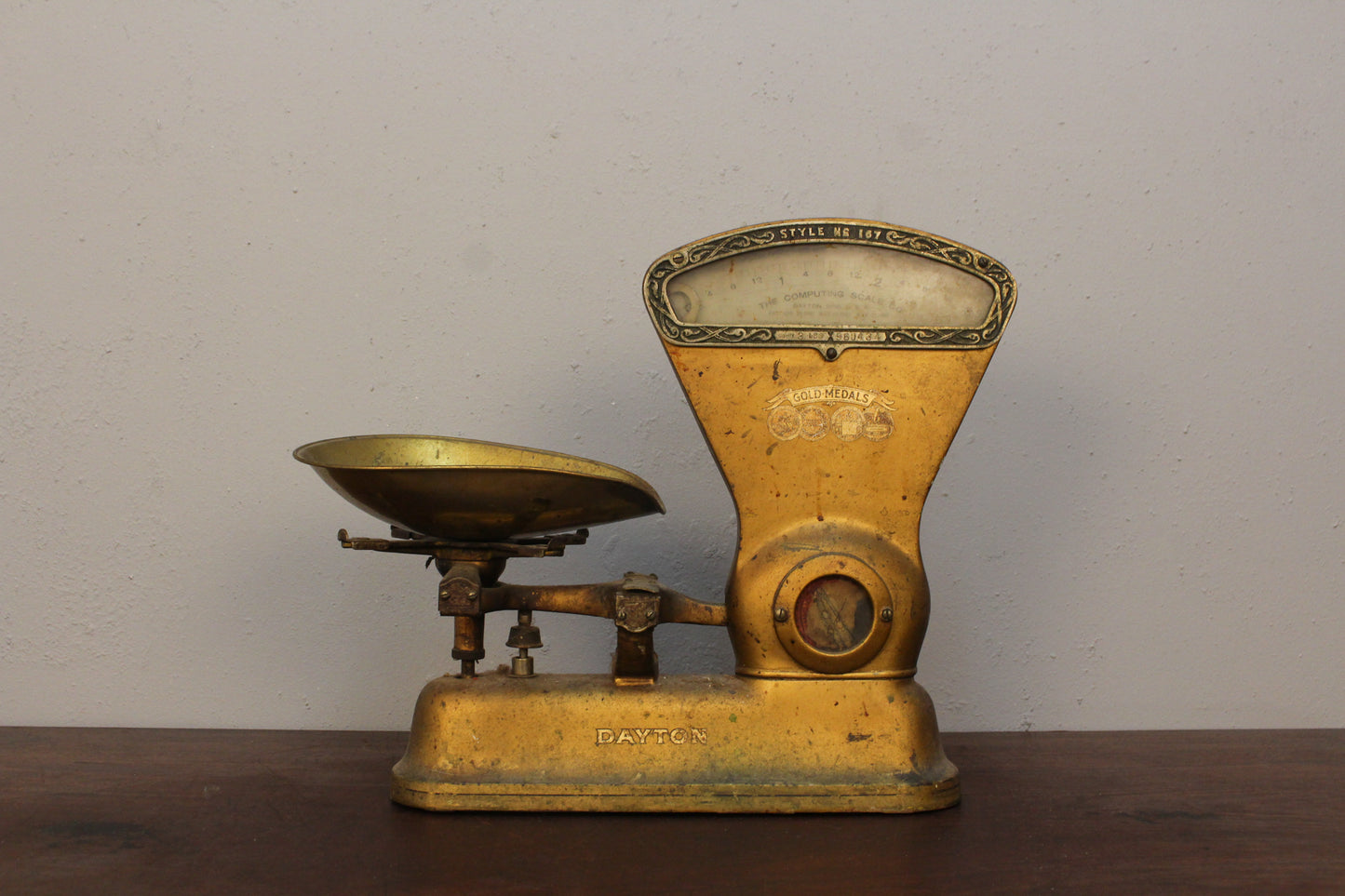 Antique Dayton Gold Computing Scale