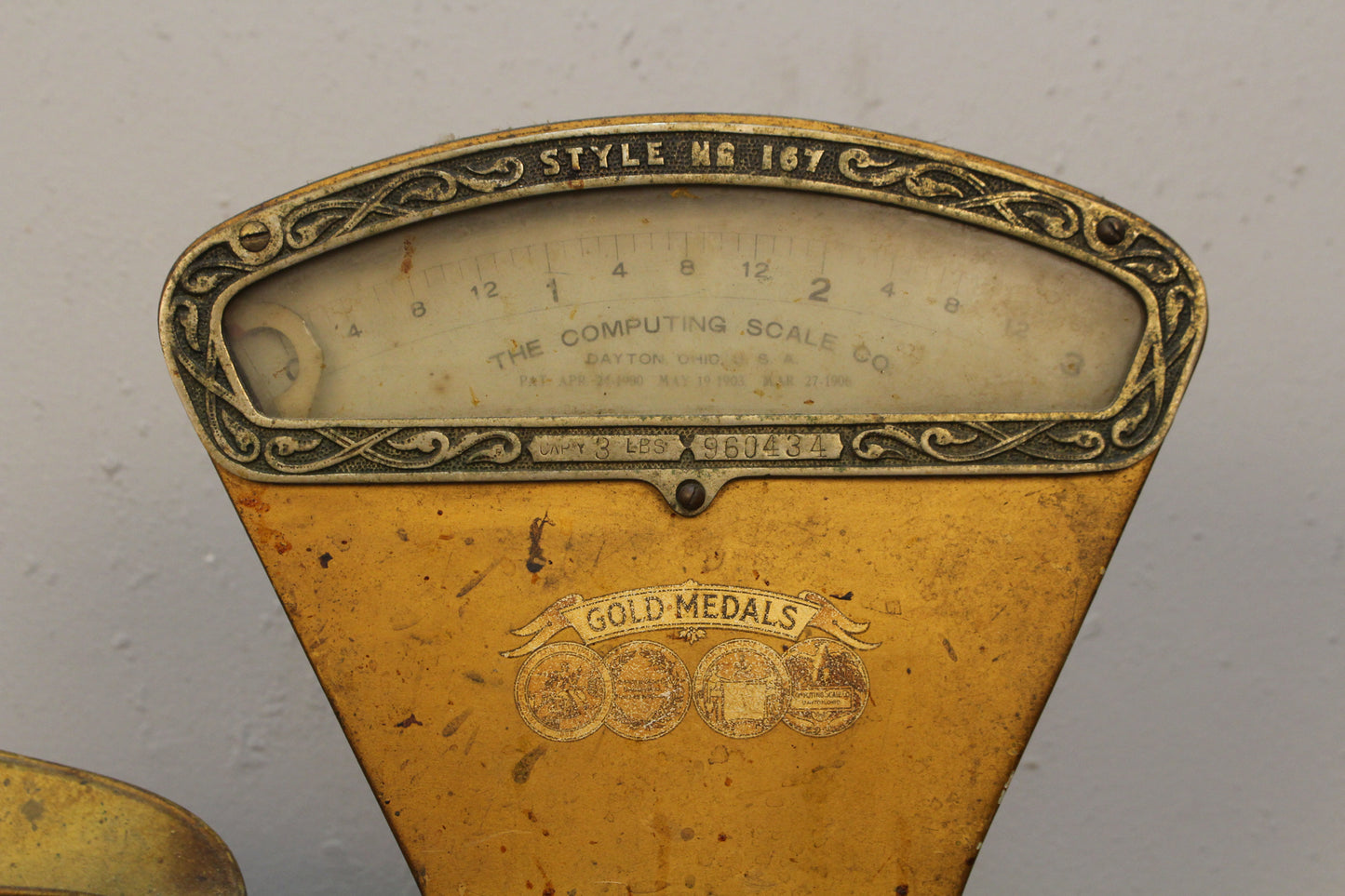 Antique Dayton Gold Computing Scale