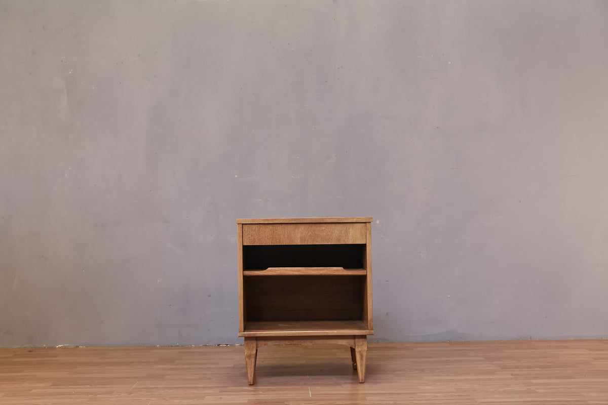 Mid Century Sable 1-Drawer Nightstand