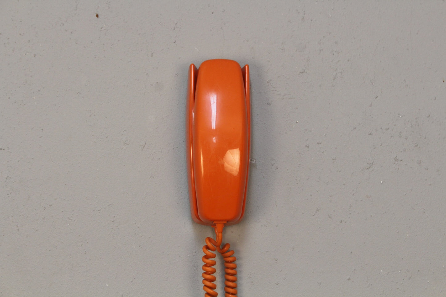 Trimline Orange Rotary Telephone
