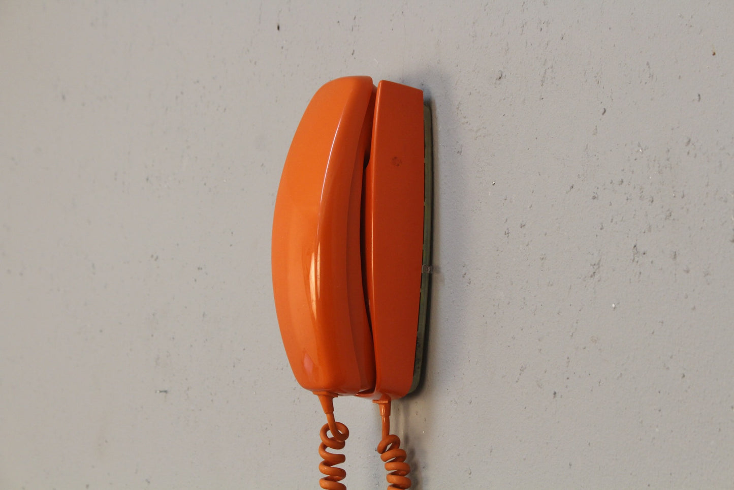 Trimline Orange Rotary Telephone
