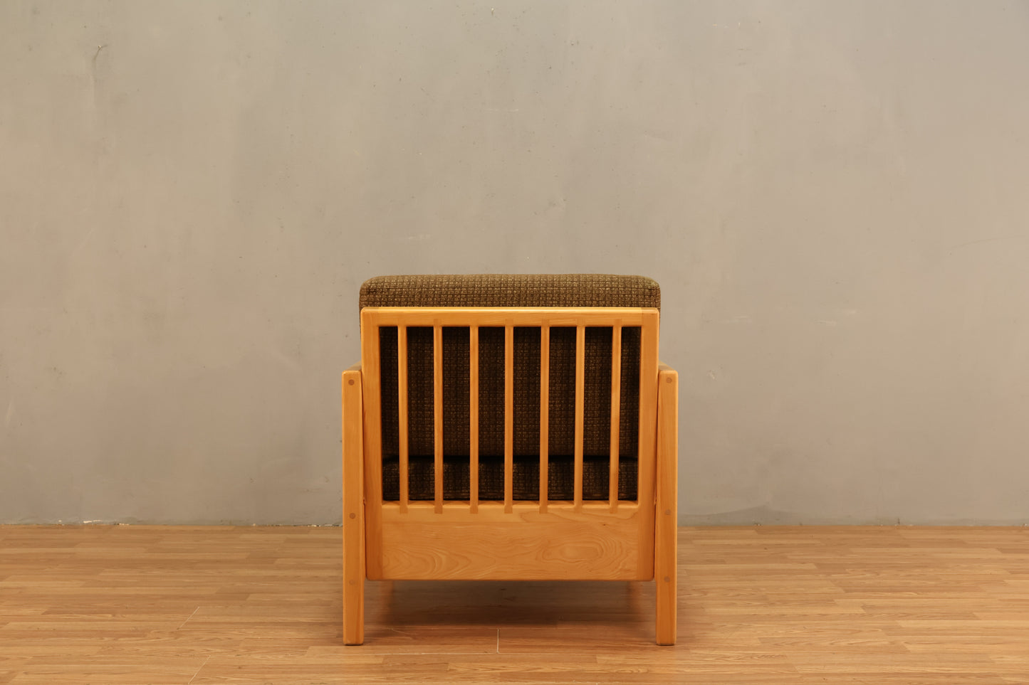 Boxy Solid Birch Lounge Chair