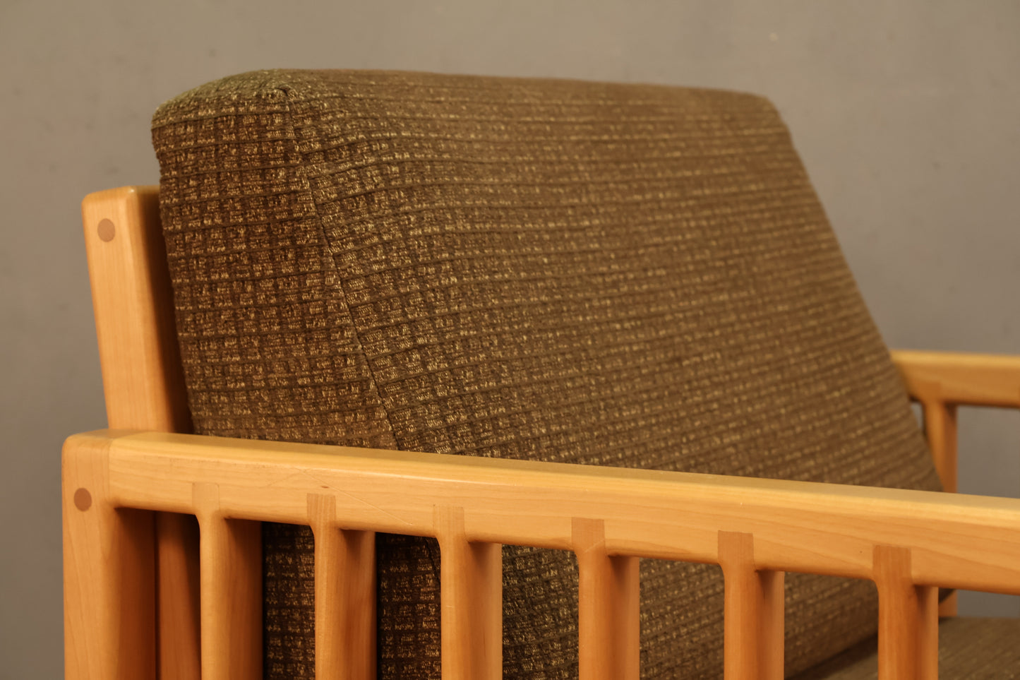 Boxy Solid Birch Lounge Chair