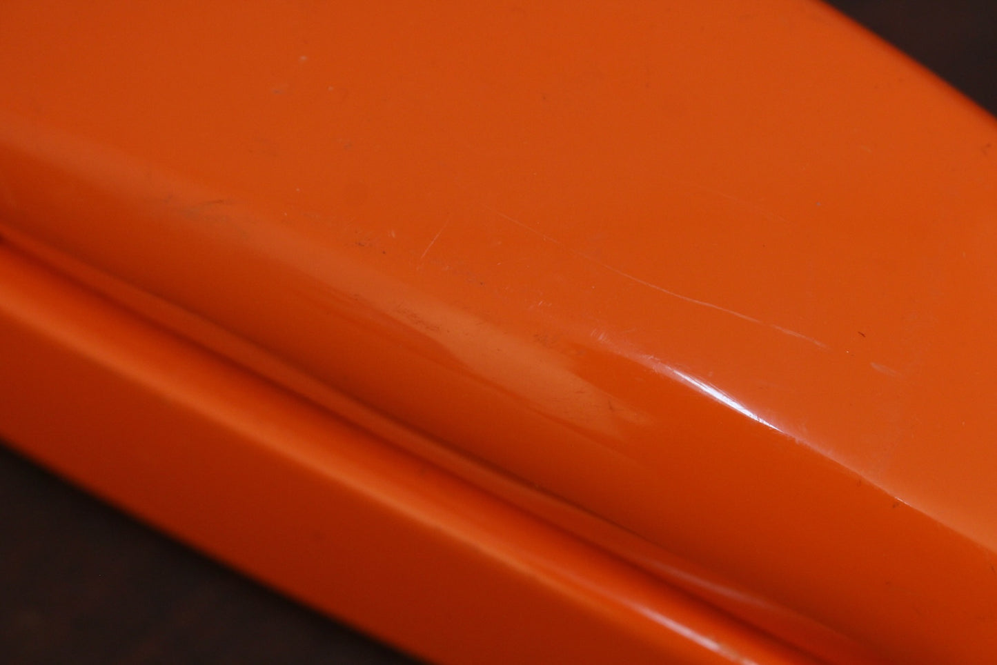 Trimline Orange Rotary Telephone