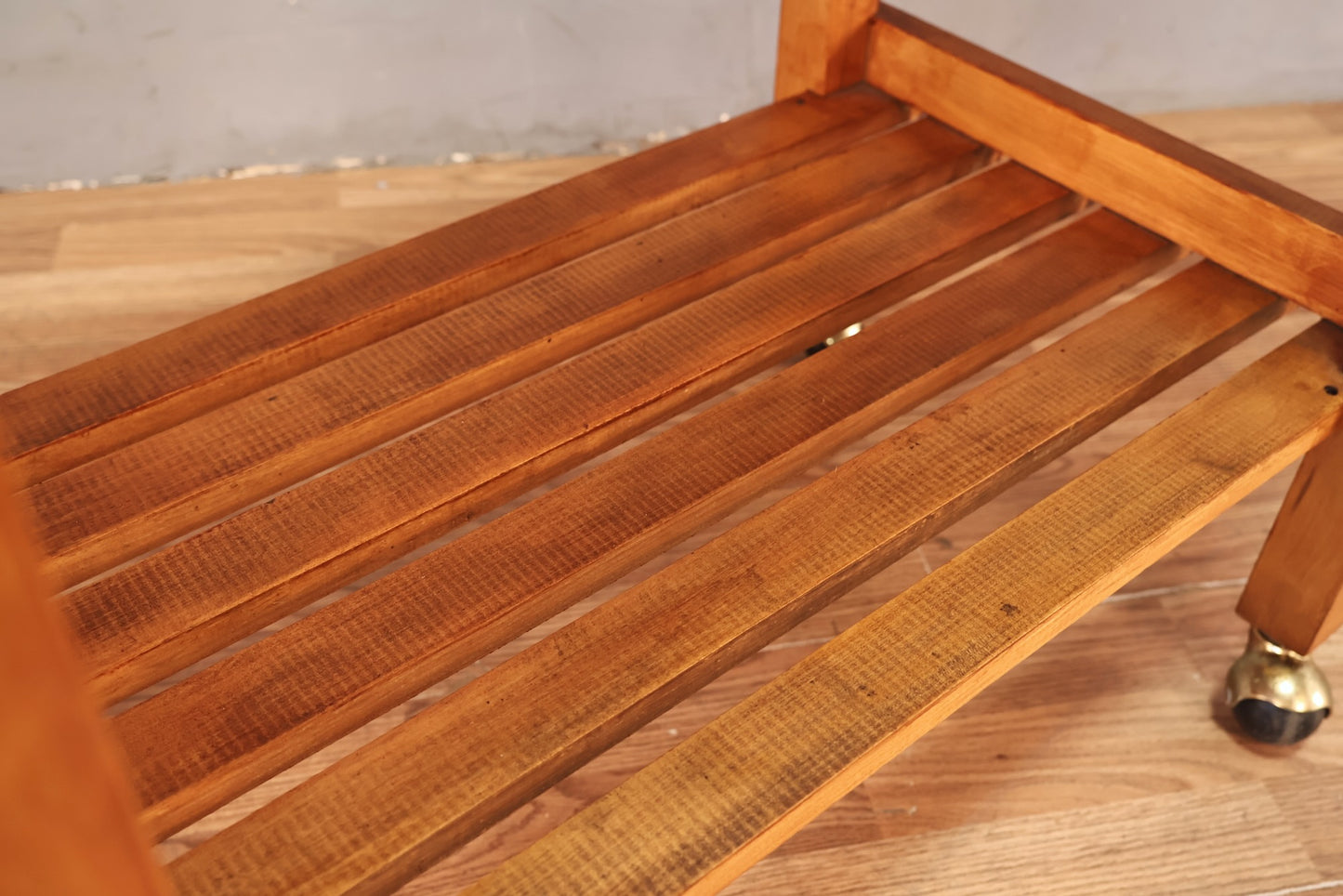 Butcher Block Drop-Leaf Cart