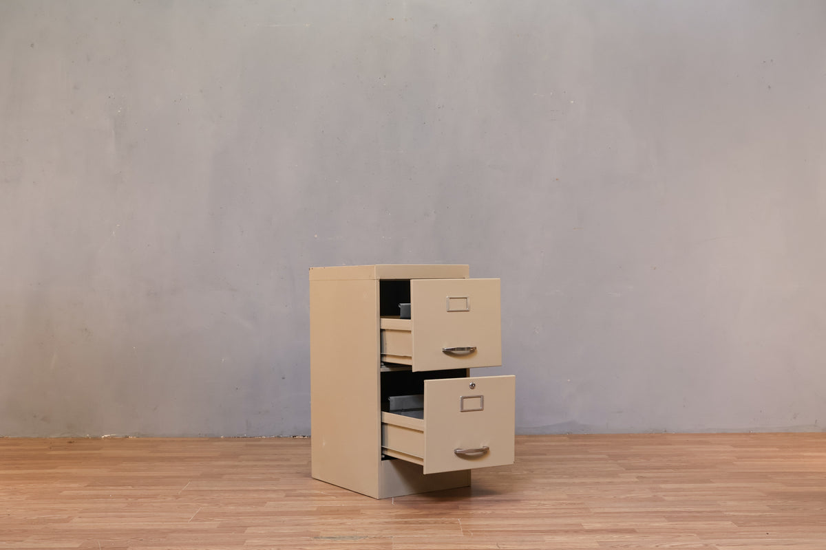 Classic Taupe 2-Drawer File Cabinet