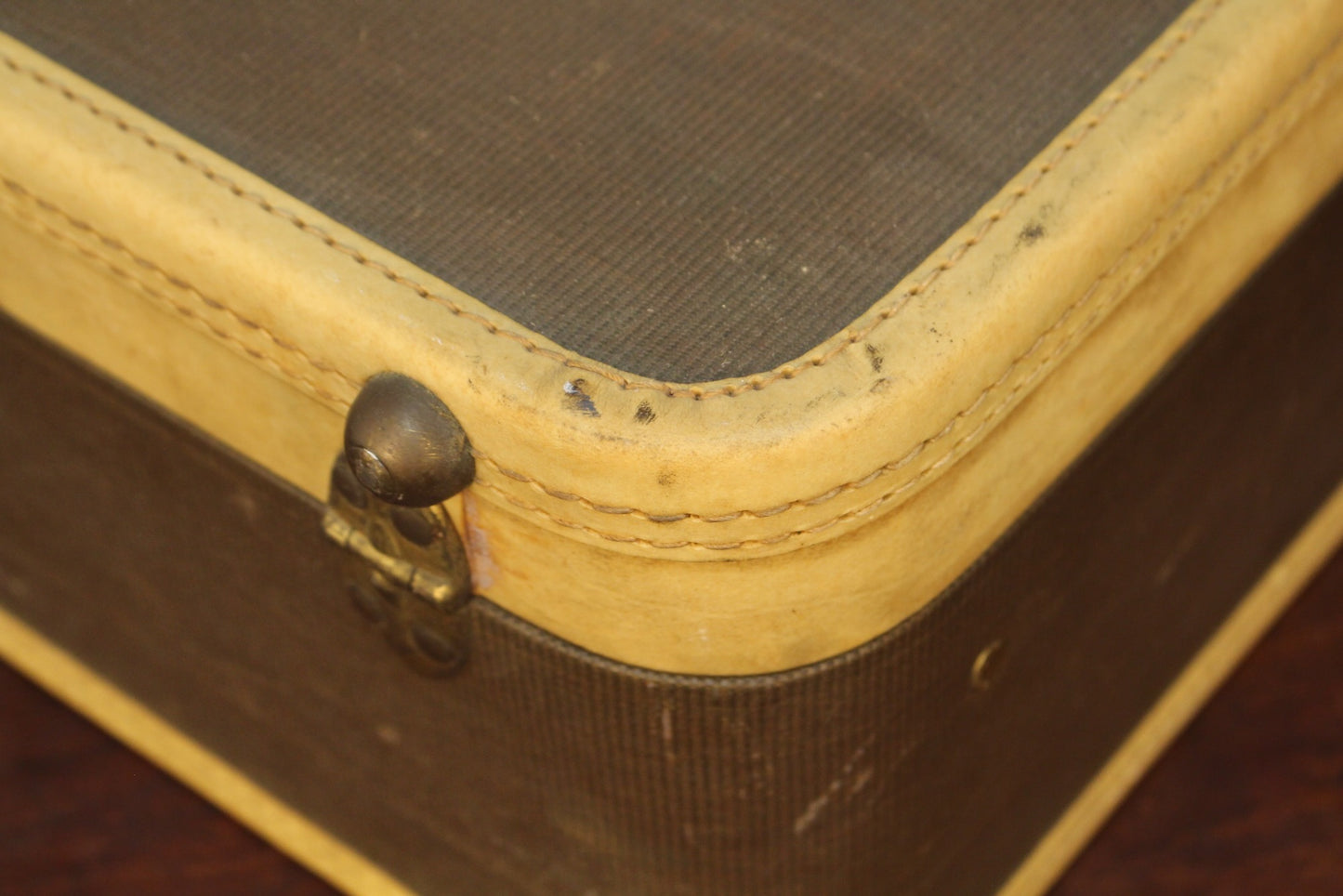 Brown & Cream Overnight Suitcase