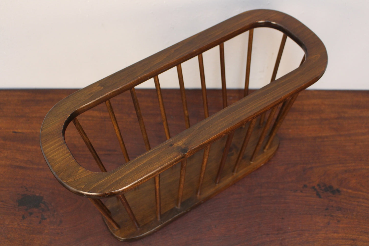 Mid Century Spindle Magazine Rack