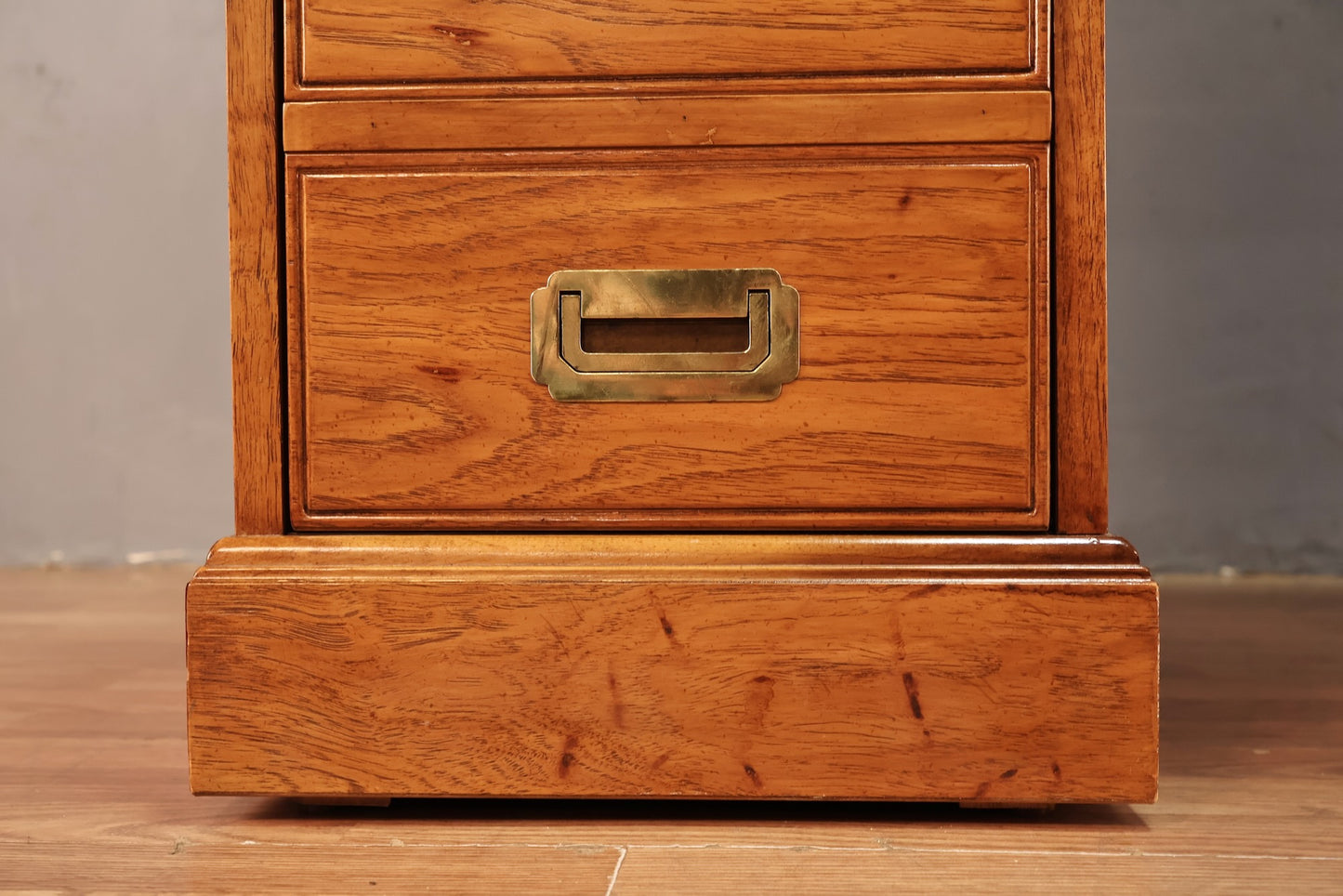 Campaign-Style 7-Drawer Executive Desk - ONLINE ONLY