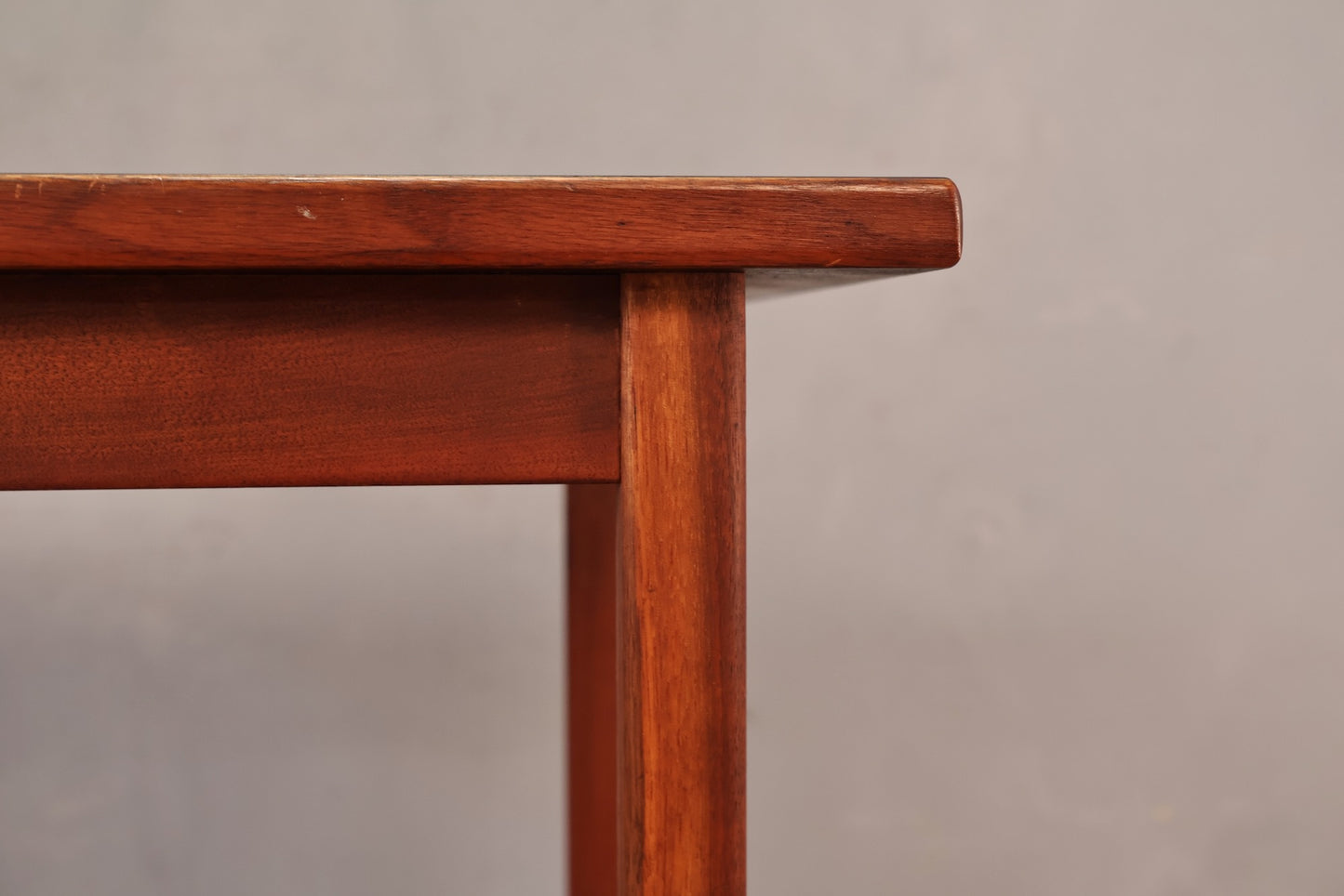 Luxe Teak & Black Laminate 1-Drawer Bar Cart
