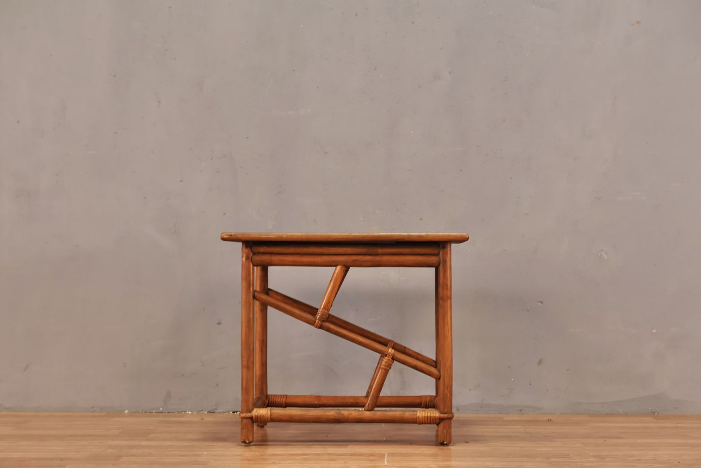Rattan & Laminate End Table