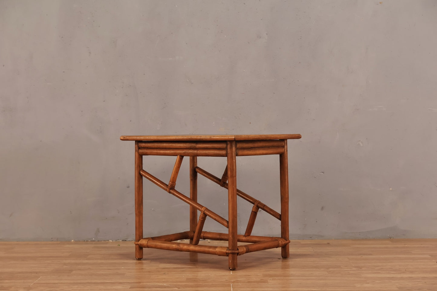 Rattan & Laminate End Table