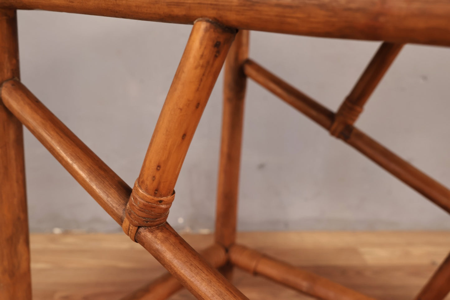 Rattan & Laminate End Table