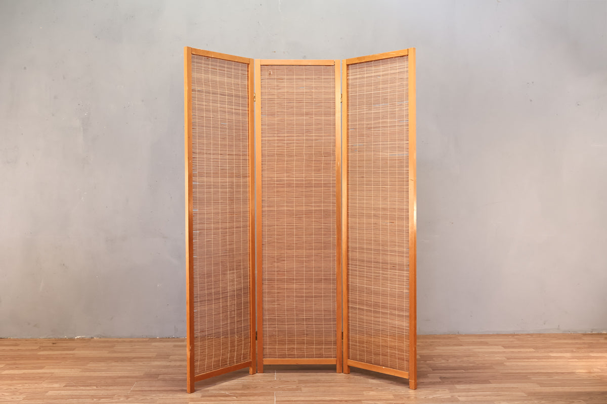 Bamboo 3-Panel Room Divider