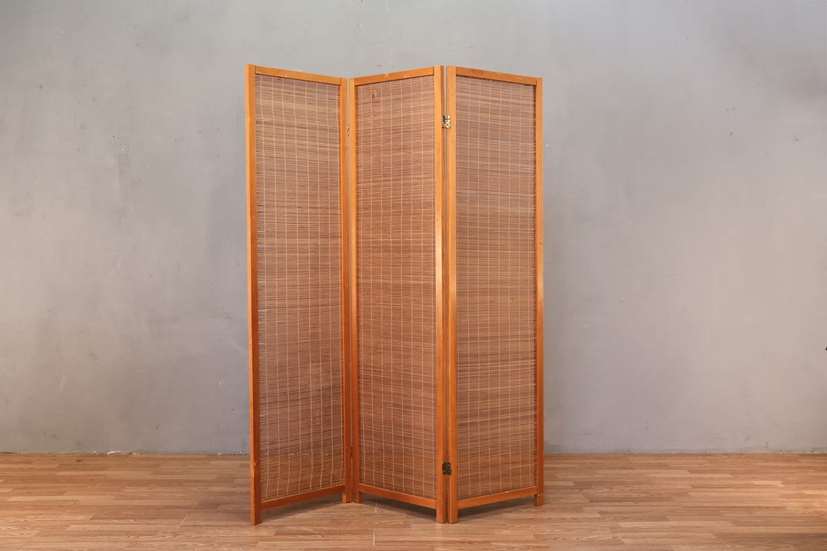 Bamboo 3-Panel Room Divider