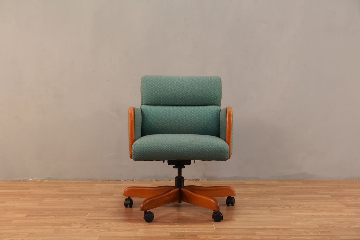 Teak & Teal Diamond Desk Chair