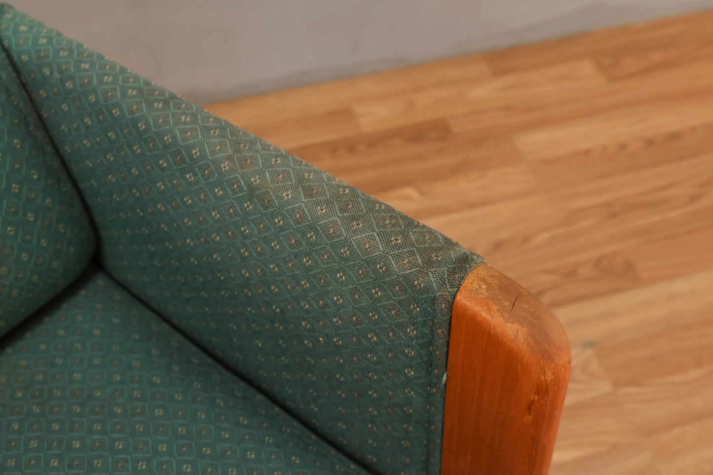 Teak & Teal Diamond Desk Chair