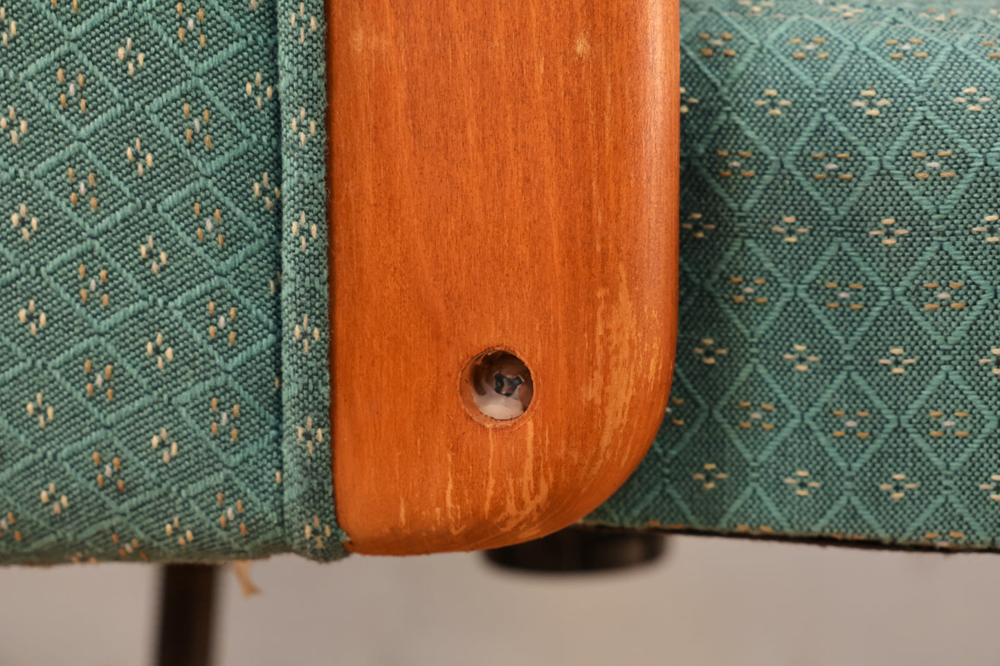 Teak & Teal Diamond Desk Chair