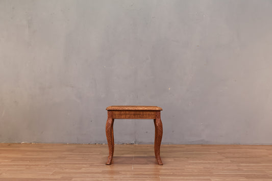 Small Woven Wicker Side Table