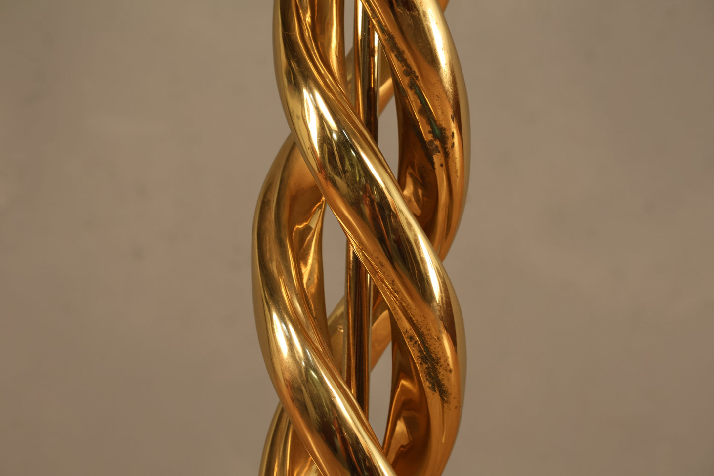 Solid Brass Triple-Helix Floor Lamp