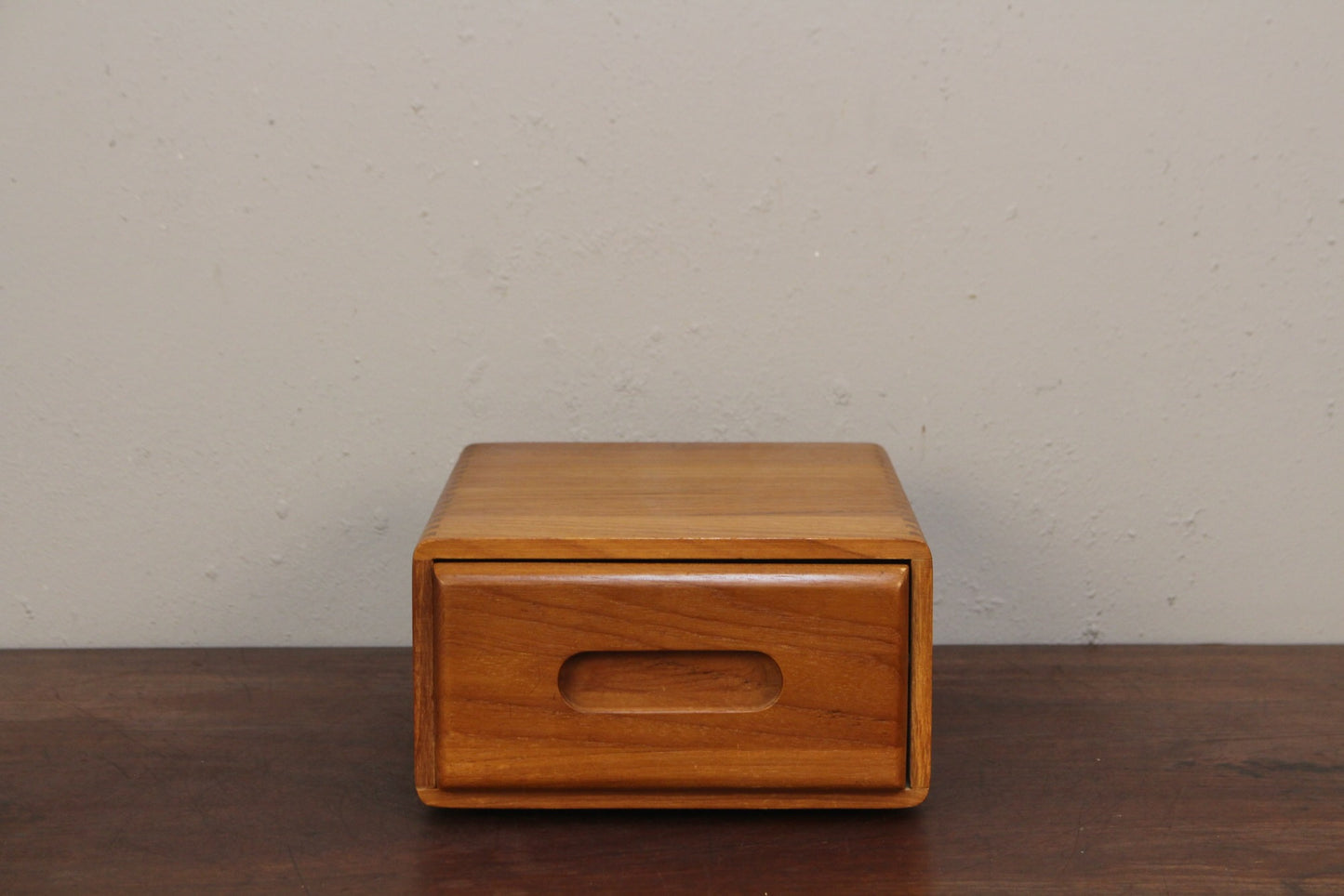 Teak Tabletop 1-Drawer Organizer
