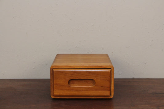 Teak Tabletop 1-Drawer Organizer