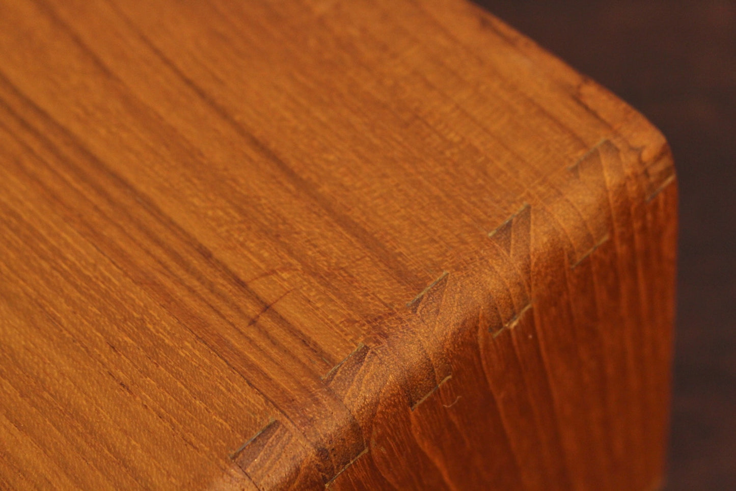 Teak Tabletop 1-Drawer Organizer