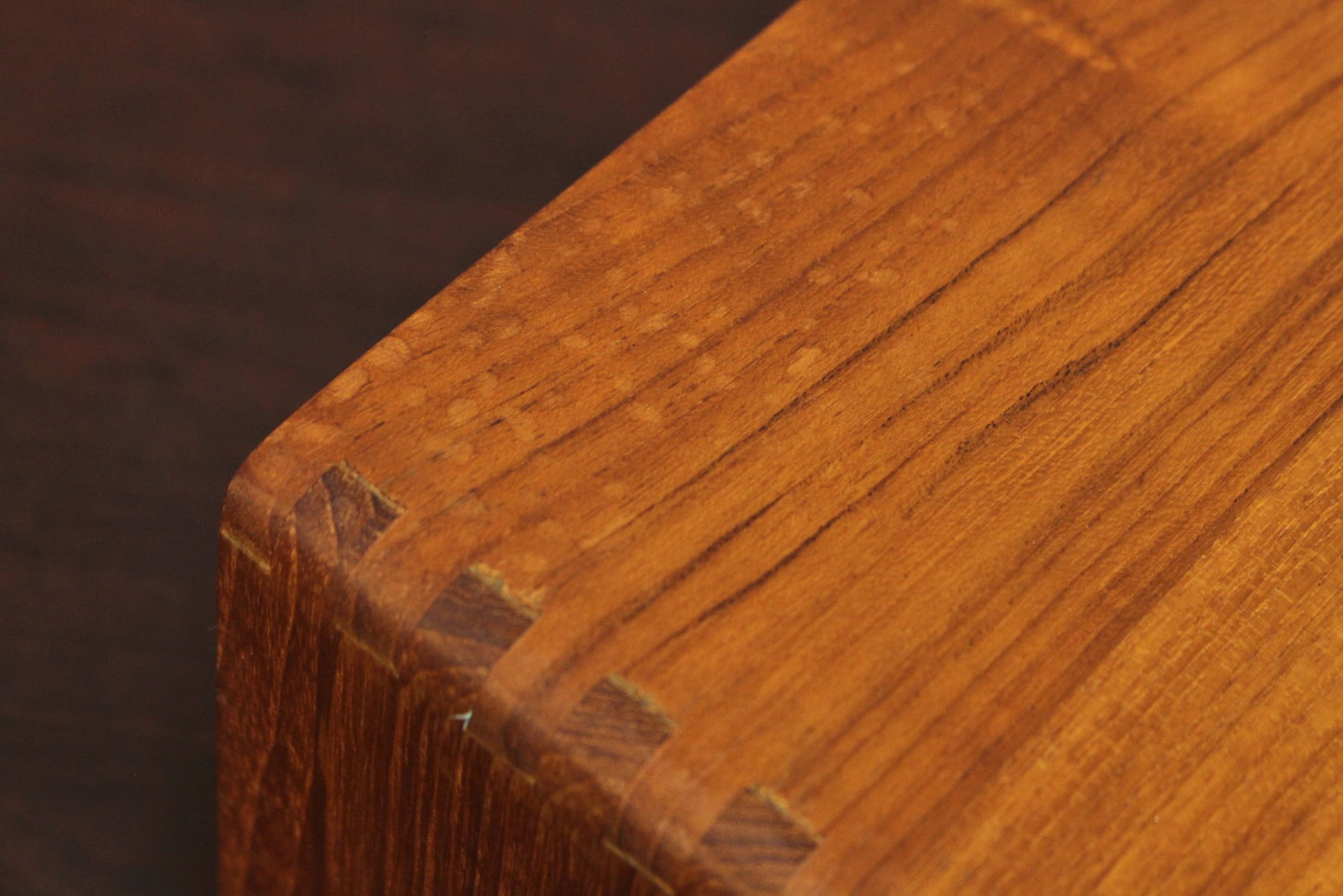 Teak Tabletop 1-Drawer Organizer
