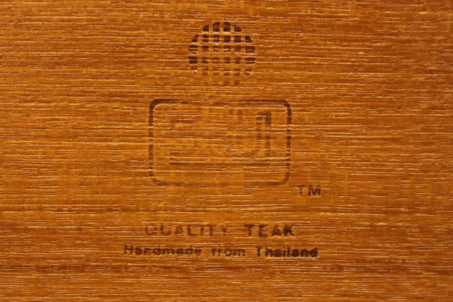 Teak Tabletop 1-Drawer Organizer
