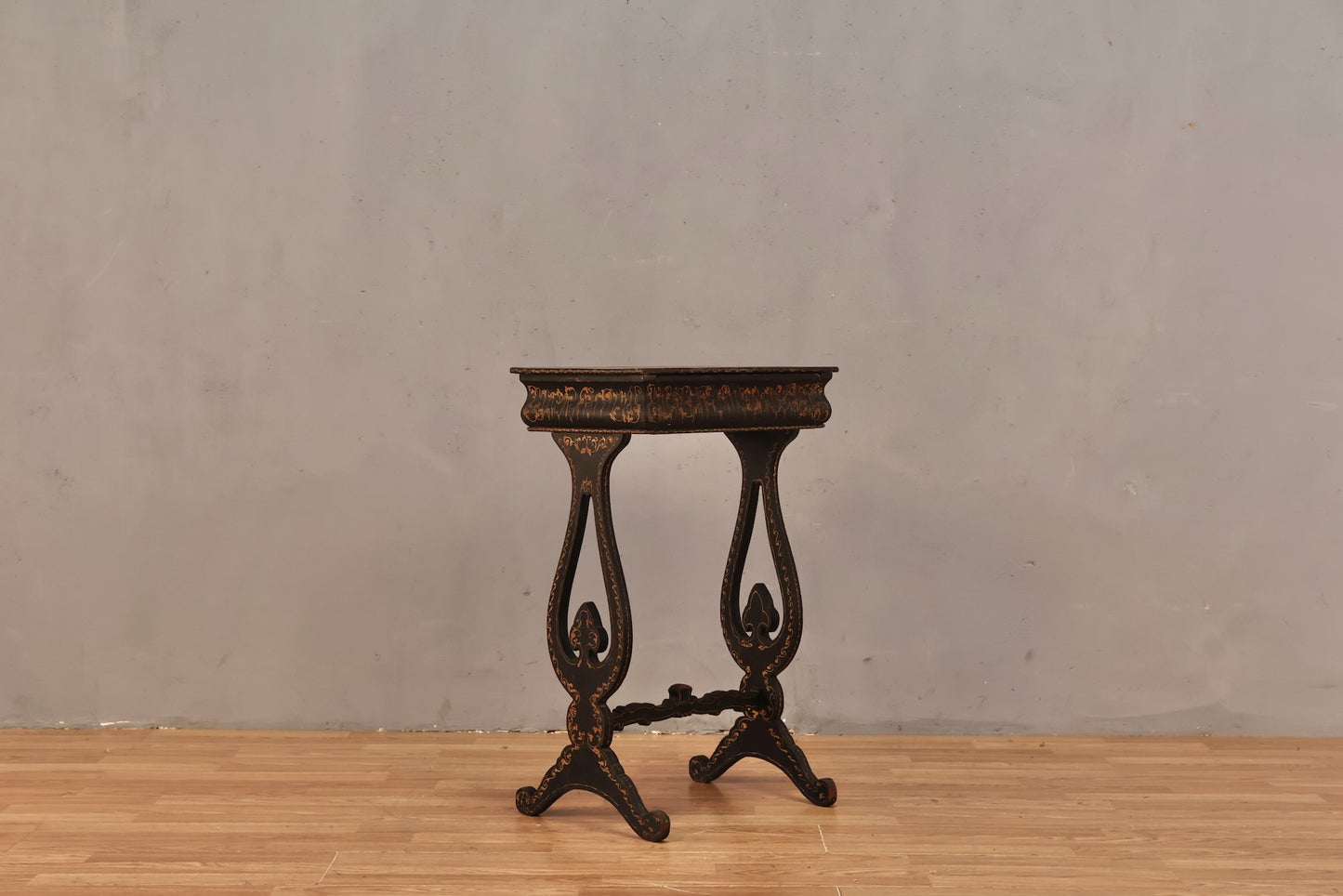 Slender Antique Italian 1-Drawer Side Table - ONLINE ONLY