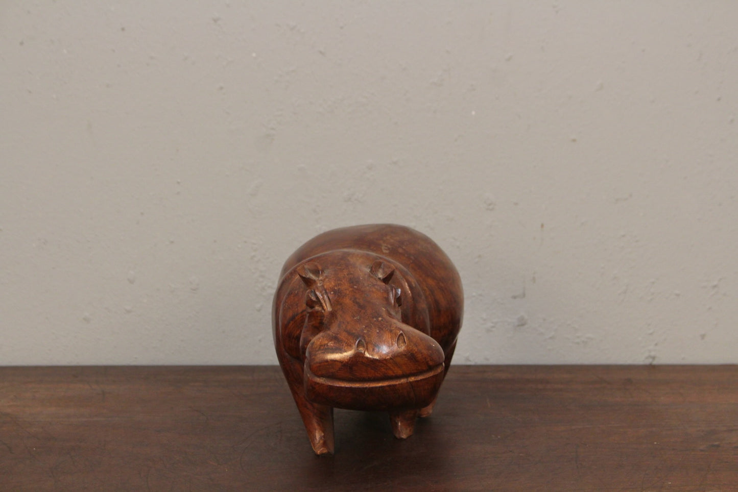 Hand-Carved Hector the Hippo