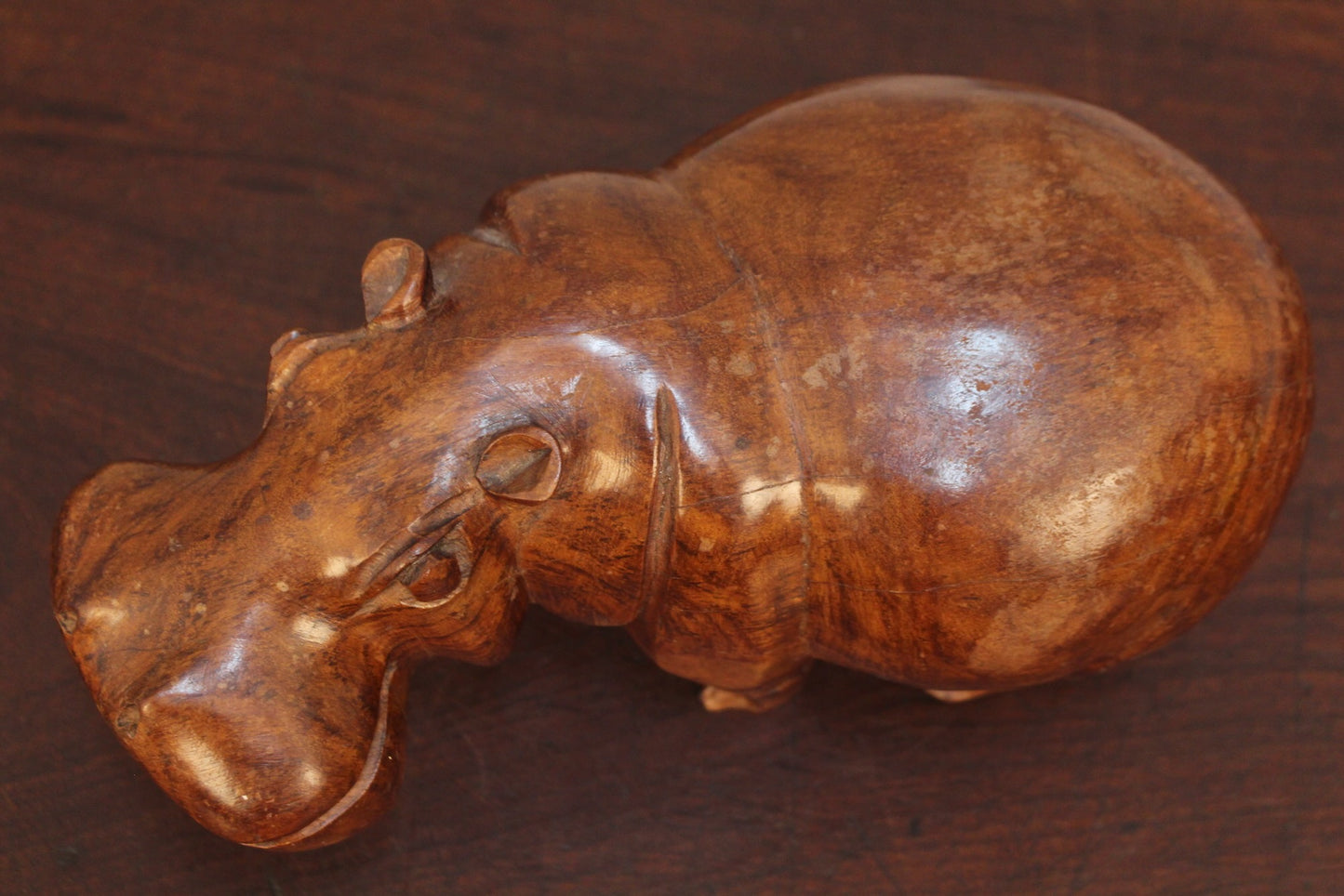 Hand-Carved Hector the Hippo