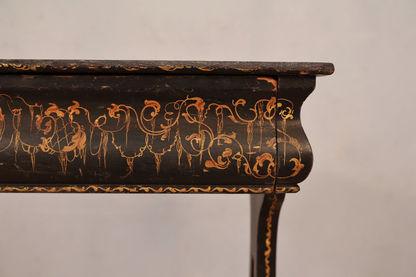 Slender Antique Italian 1-Drawer Side Table - ONLINE ONLY
