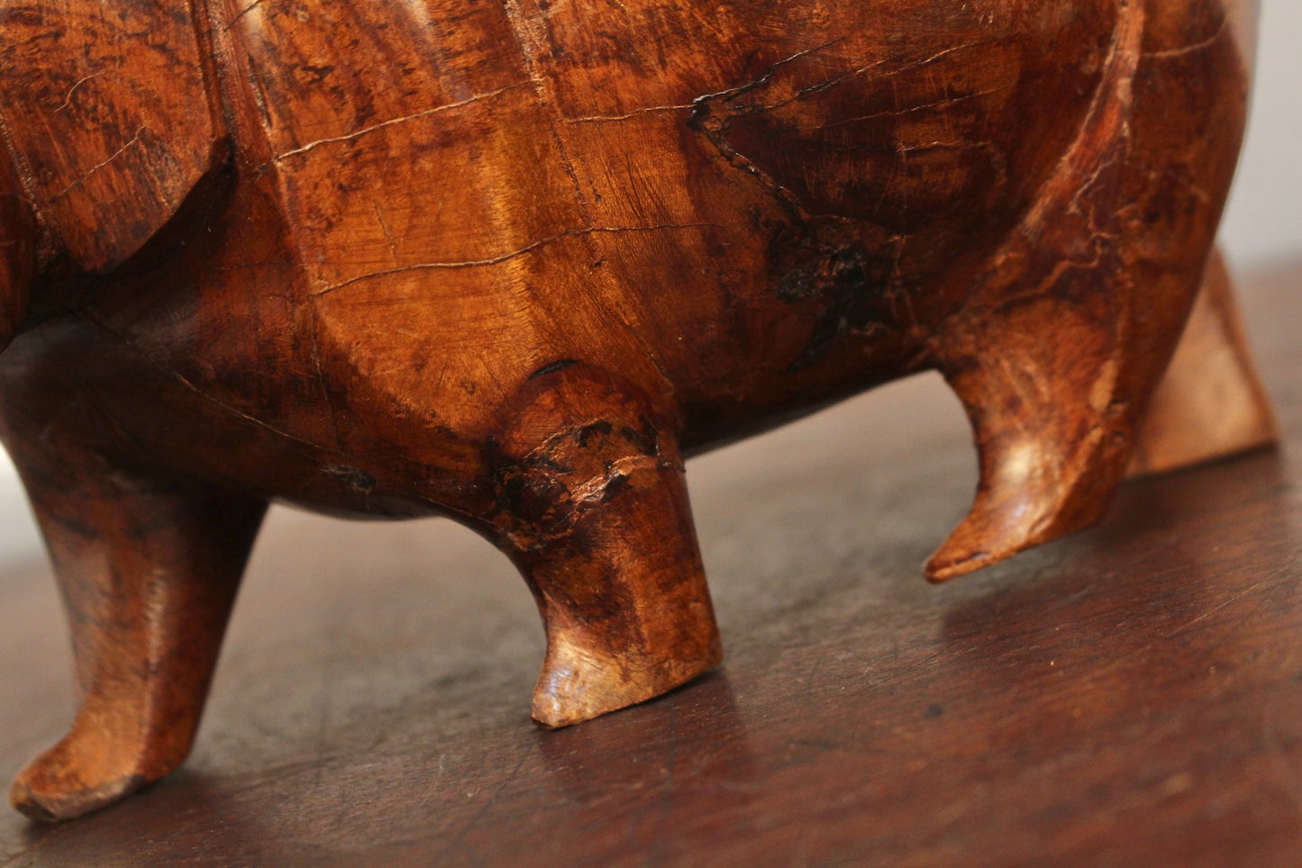 Hand-Carved Hector the Hippo