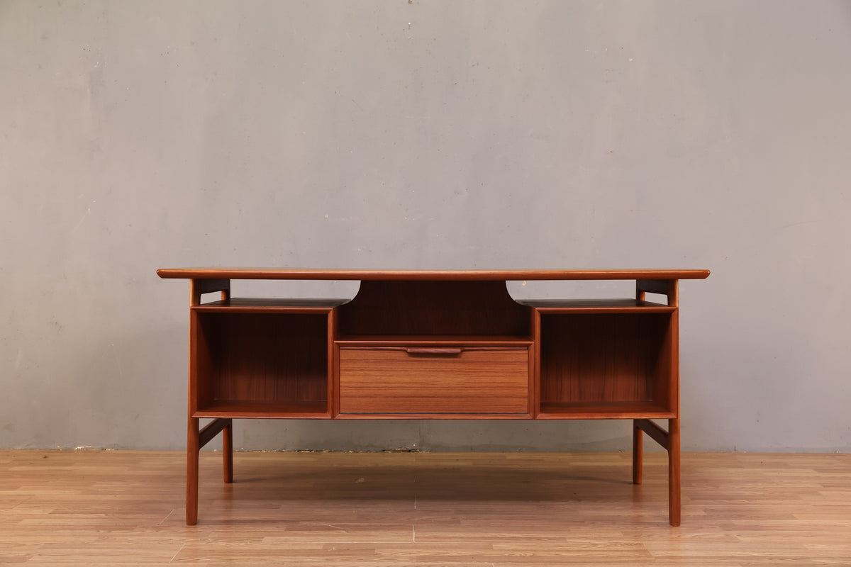 Omann Jun Teak Executive Desk - ONLINE ONLY