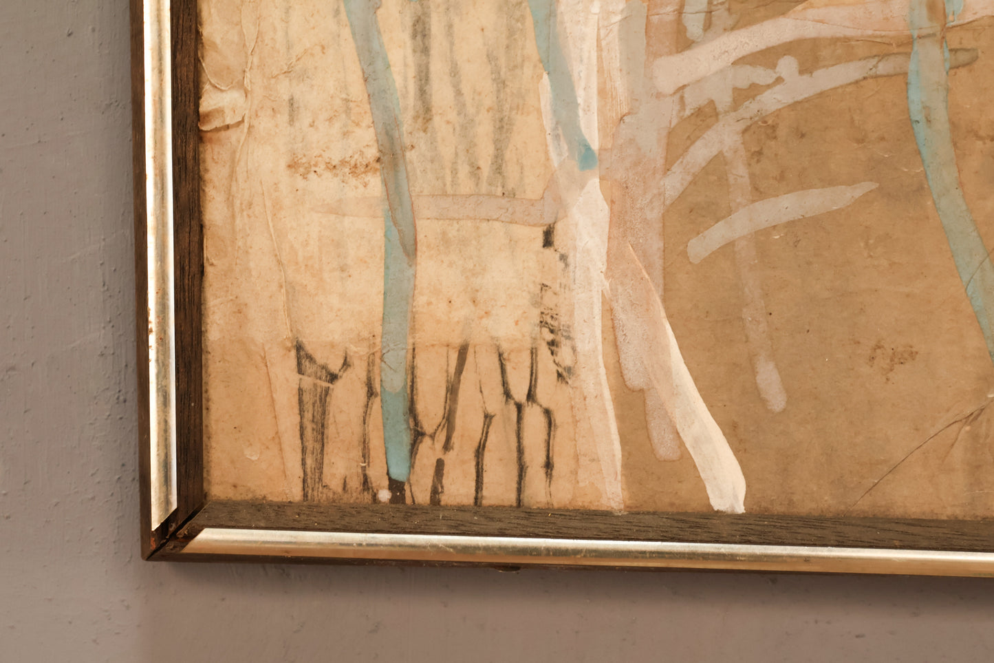 "Bather" Mixed Media Painting