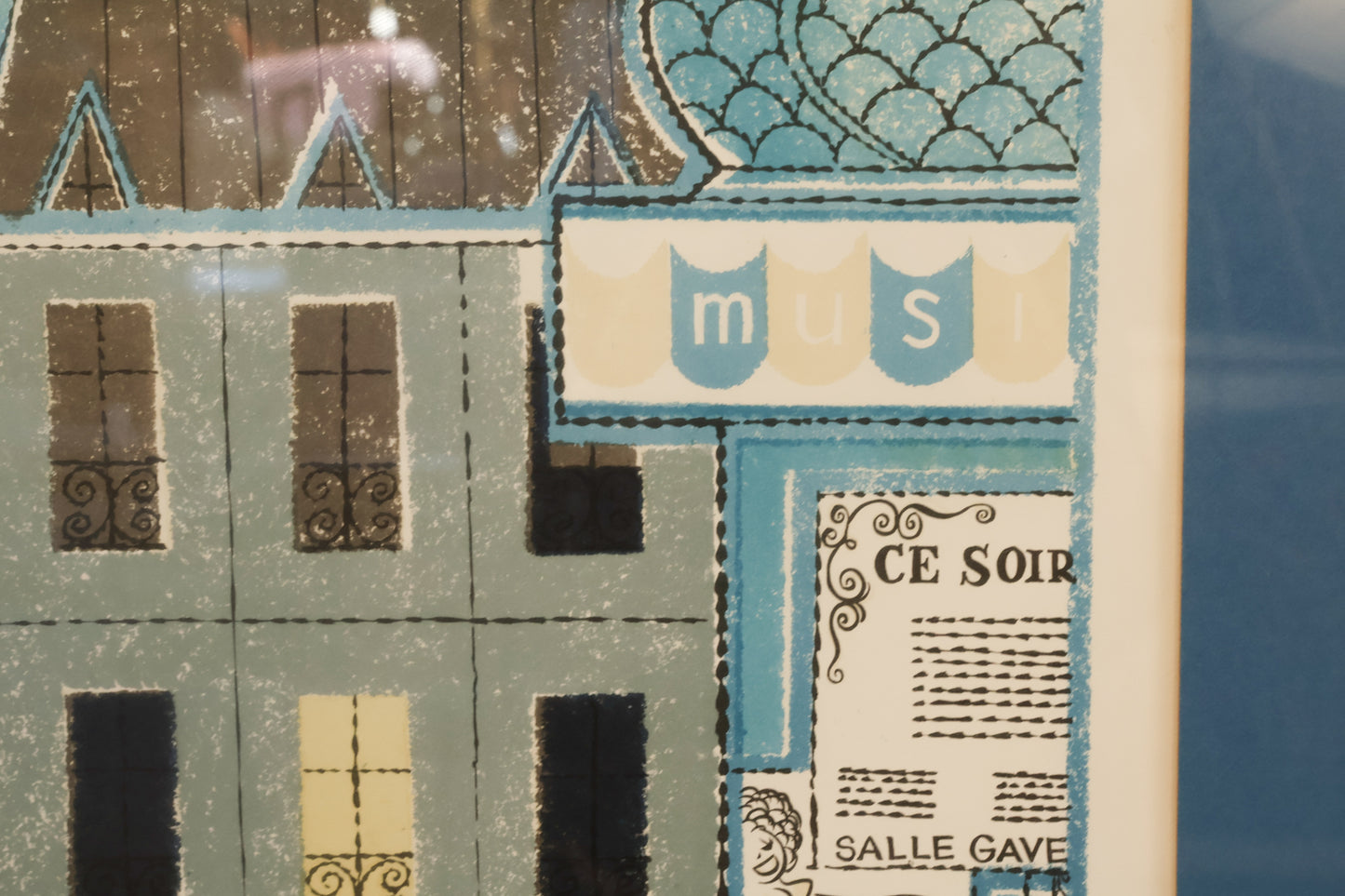 "Houses" Keith Llewellyn DeMarco Lithograph