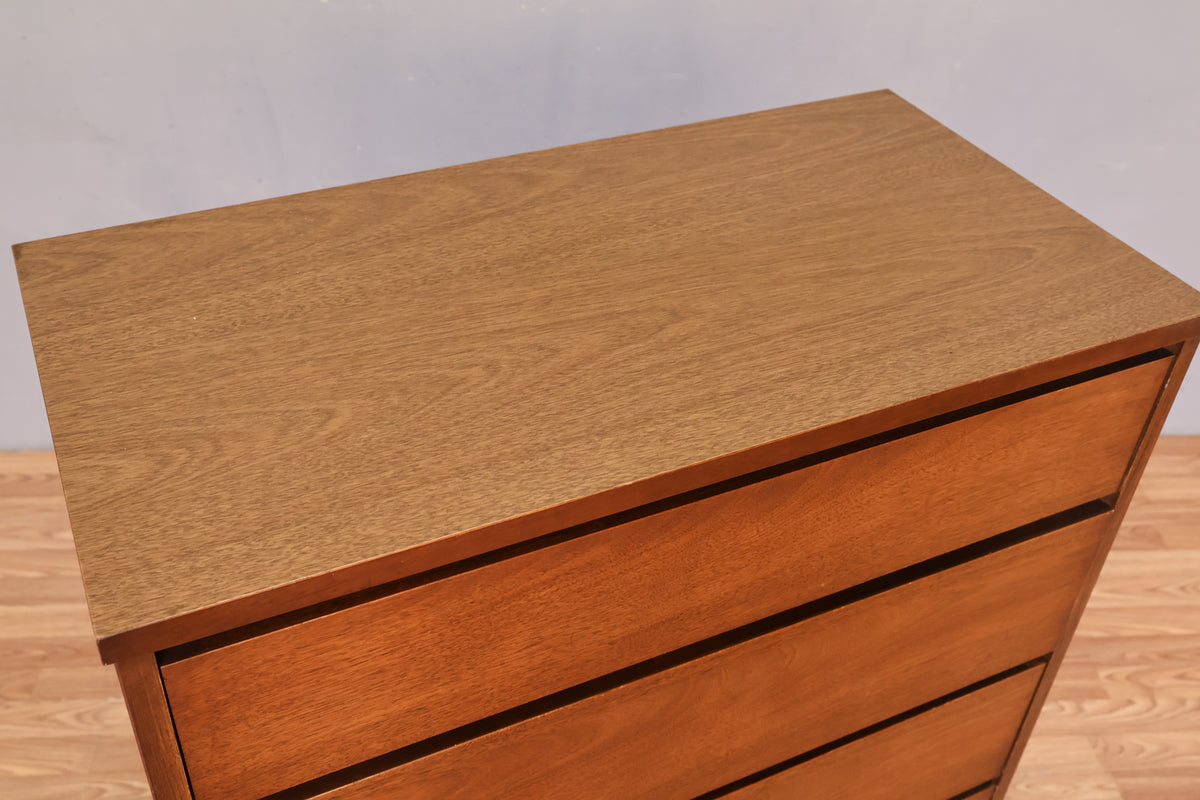 Bassett Walnut 4-Drawer Dresser