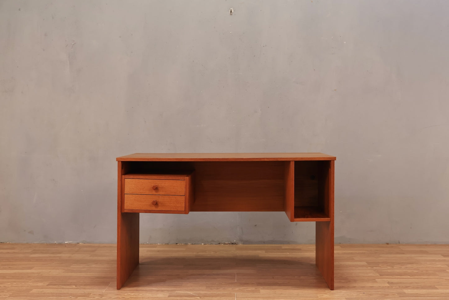 Teak 2-Drawer Desk