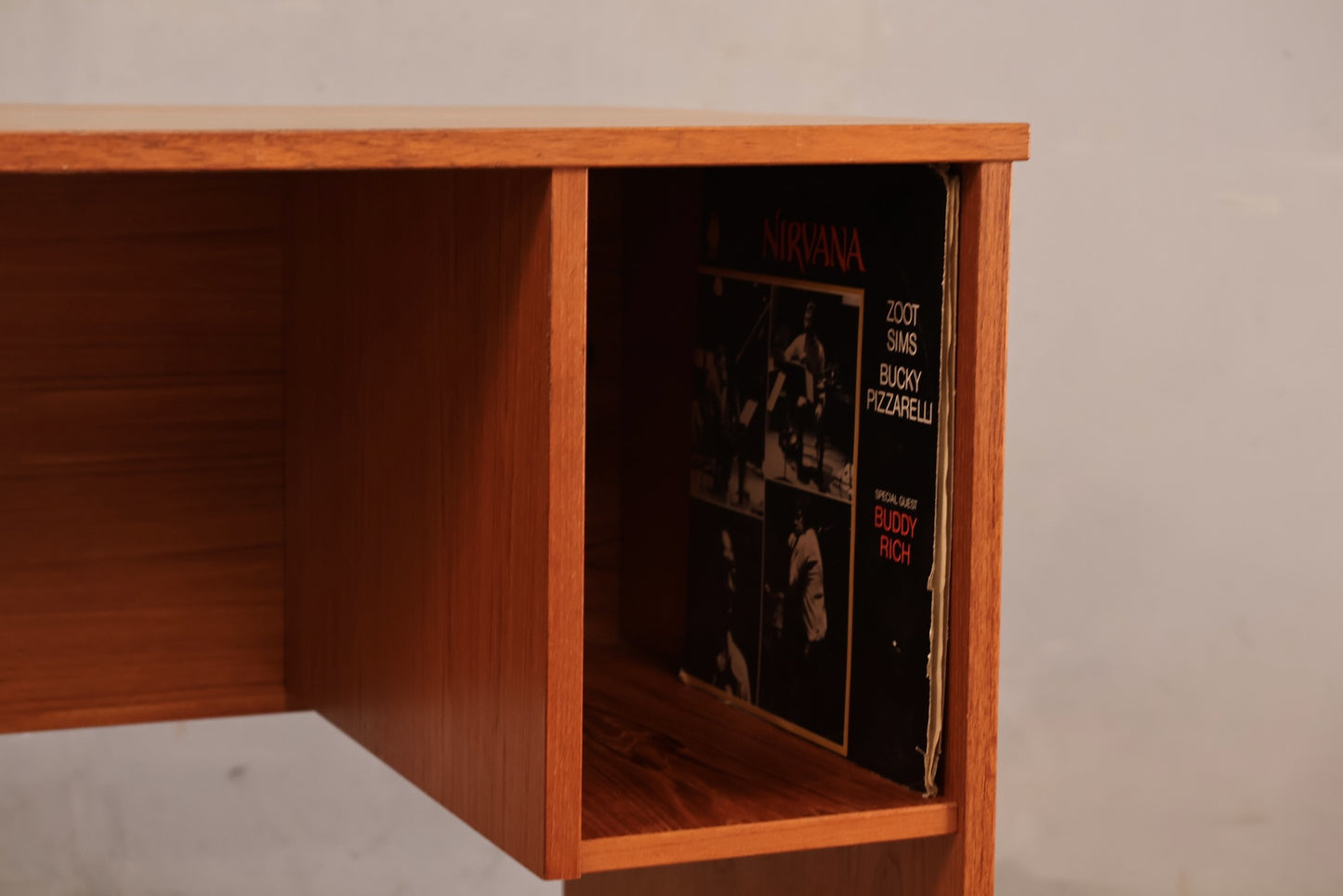 Teak 2-Drawer Desk