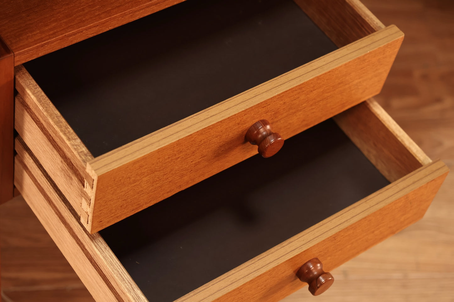Teak 2-Drawer Desk