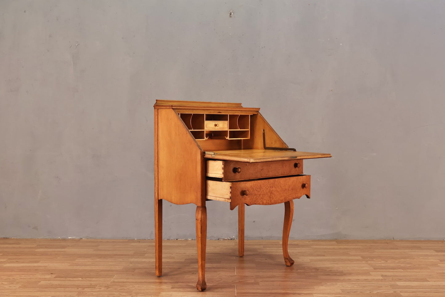 Birdseye Maple Secretary Desk - ONLINE ONLY