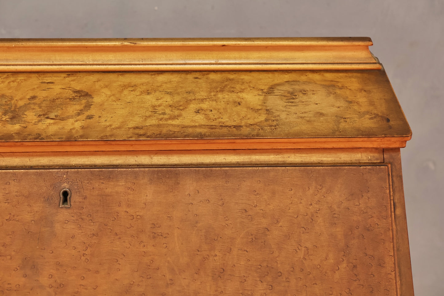 Birdseye Maple Secretary Desk - ONLINE ONLY
